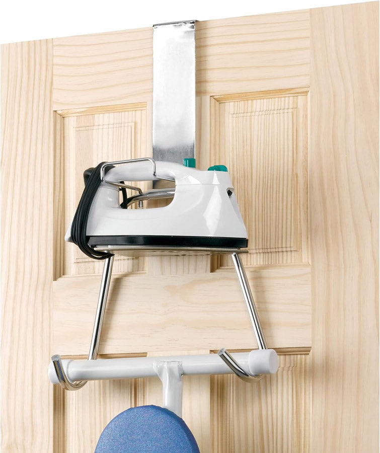 Over the Door Iron and Board Holder - Chrome
