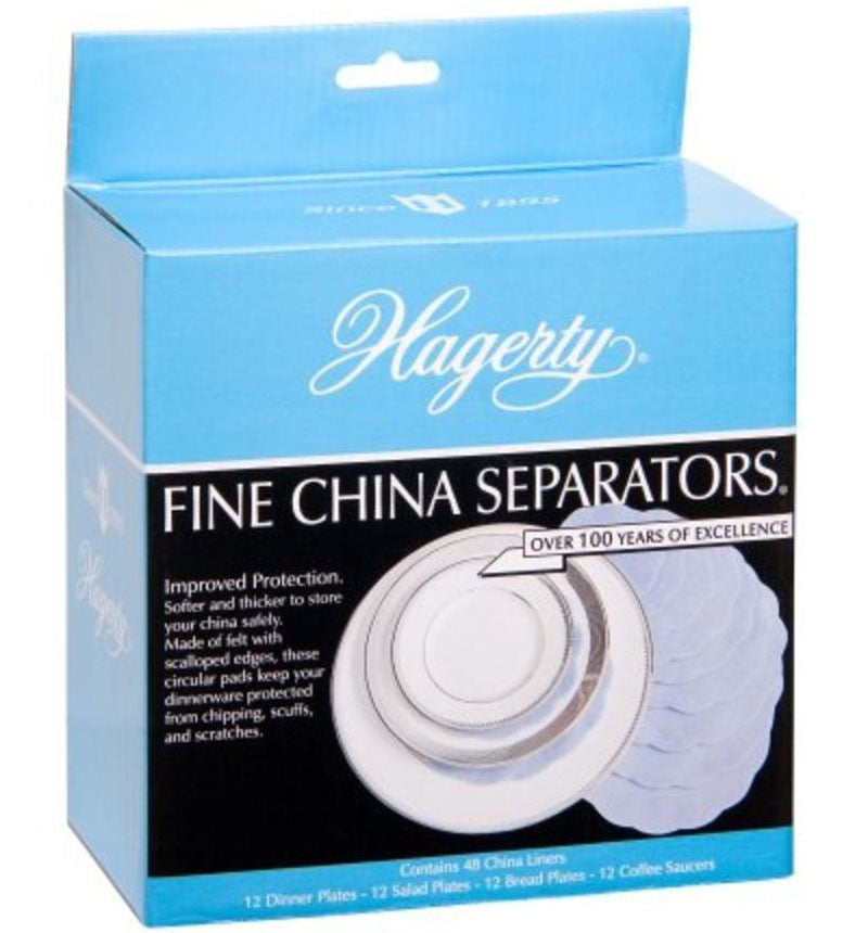 Felt Fine China Separators - Blue